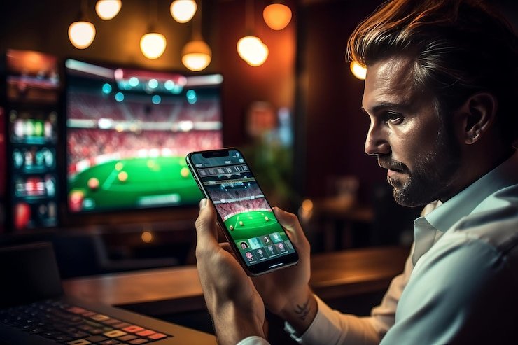 Layar permainan kasino langsung di aplikasi lunar778 menampilkan meja blackjack dan roulette real-time